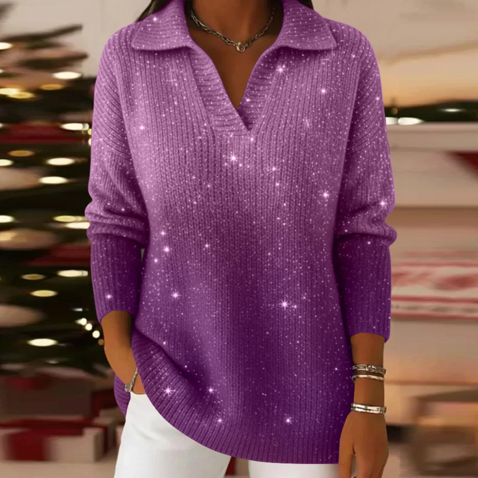 Women s Casual And Fashionable Long Sleeved Knitted Color Top Sweater L фіолетовий
Women s Casual And Fashionable Long Sleeved Knitted Color Top Sweater L фіолетовий