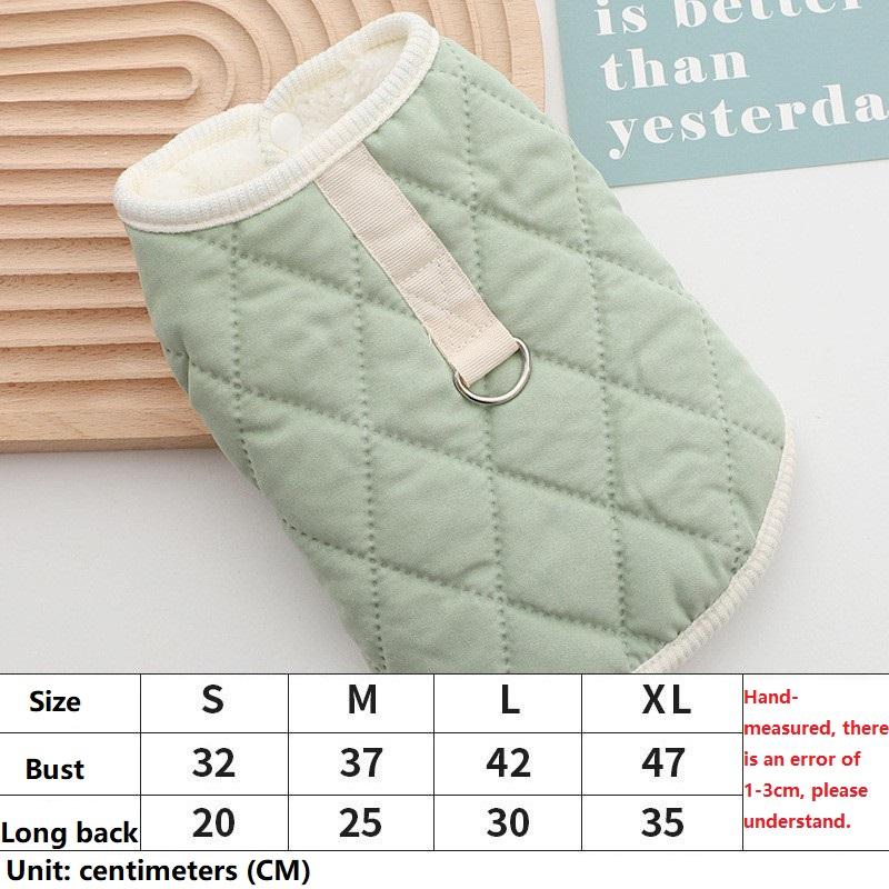 Pet Clothing Coat for Dog Jackets for Small Dogs Puppy Winter Vest Dog Luxury Clothes Fleece XGMY04 XL-(47x35CM) зелений
Pet Clothing Coat for Dog Jackets for Small Dogs Puppy Winter Vest Dog Luxury Clothes Fleece XGMY04 XL-(47x35CM) зелений