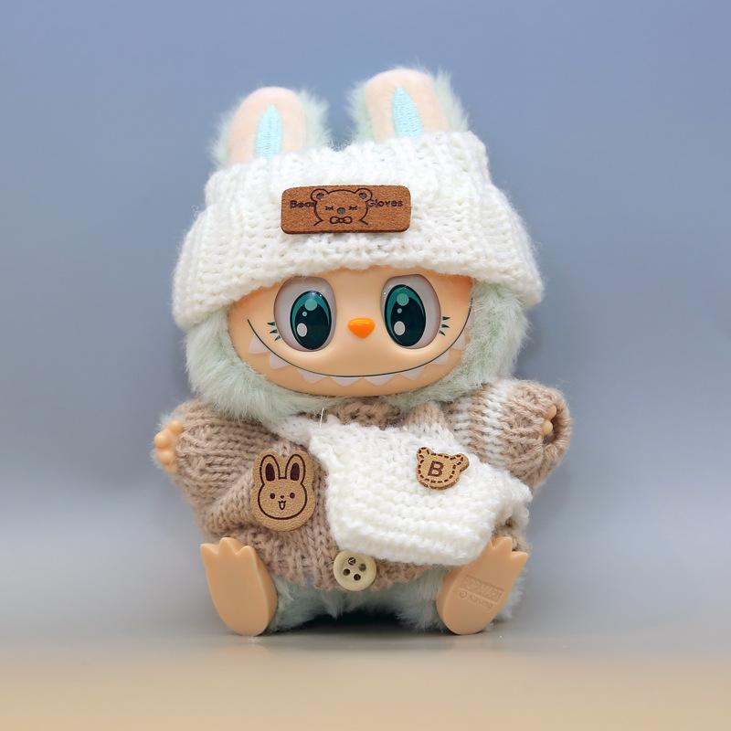 Labubu Fabric Pendant Button Knit Sweater Labubu Hat Doll Replacement Set for Children s Clothing
Labubu Fabric Pendant Button Knit Sweater Labubu Hat Doll Replacement Set for Children s Clothing