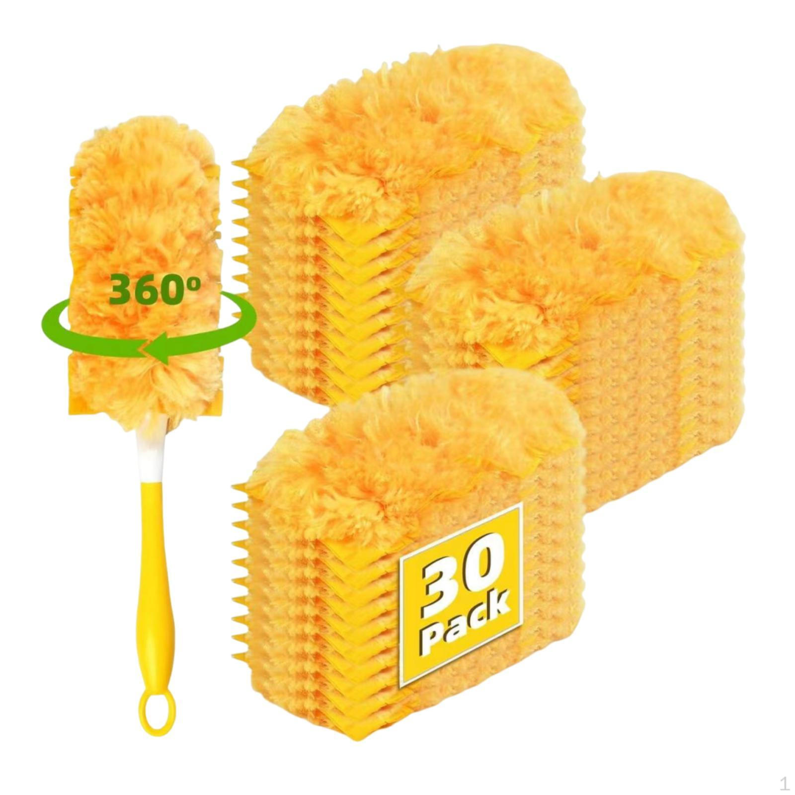 30 Count Heavy Duty Microfiber Replacement Pads for Cleaning Tools помаранчевий
30 Count Heavy Duty Microfiber Replacement Pads for Cleaning Tools помаранчевий