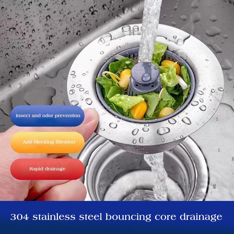 Houseeker 3 in 1 Pop Up Sink Filter ABS Kitchen Sink Strainer Drain Basket Stopping Blockage Bouncing Core Leak-proof Plug Cover серебряный
Houseeker 3 in 1 Pop Up Sink Filter ABS Kitchen Sink Strainer Drain Basket Stopping Blockage Bouncing Core Leak-proof Plug Cover серебряный