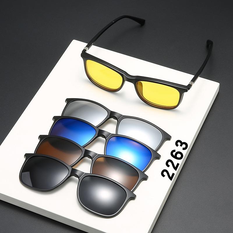 Eyeglasses Frame Men Women With 5 PCS Clip On Polarized Sunglasses Spectacle Magnetic Glasses Male UV400 Eyeglasses 2263
Eyeglasses Frame Men Women With 5 PCS Clip On Polarized Sunglasses Spectacle Magnetic Glasses Male UV400 Eyeglasses 2263