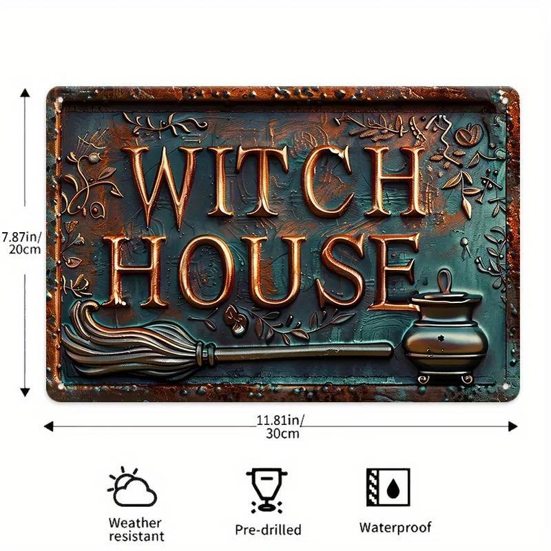 Винтажная жестяная табличка «Дом ведьмы» - Деревенский металлический декор на Хэллоуин 20x30cm(7.8x11.8inch)
Винтажная жестяная табличка «Дом ведьмы» - Деревенский металлический декор на Хэллоуин 20x30cm(7.8x11.8inch)