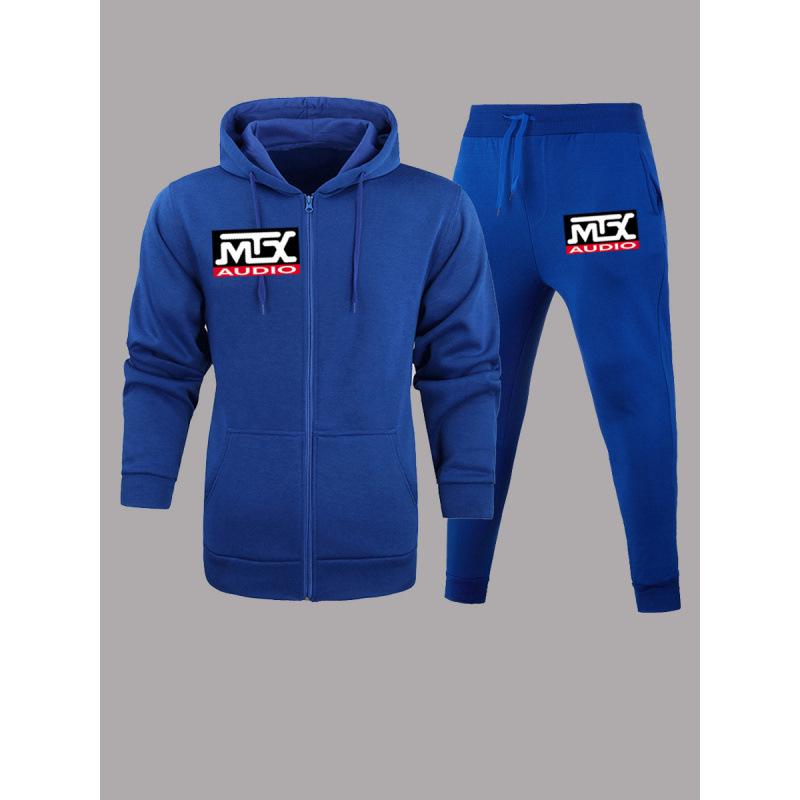 MTX Letter Casual Zipper Hoodie & Sweatpants Set - European Size L темно-синий
MTX Letter Casual Zipper Hoodie & Sweatpants Set - European Size L темно-синий