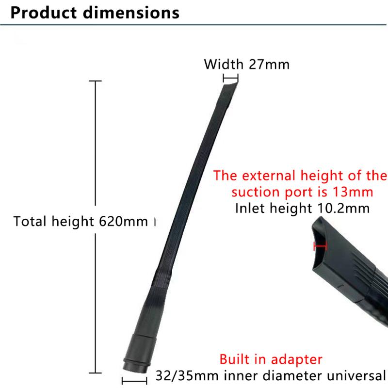 Premium 32-35mm Replacement Vacuum Hose Adapter Kit, Black Crevice Cleaning Tool
Premium 32-35mm Replacement Vacuum Hose Adapter Kit, Black Crevice Cleaning Tool
