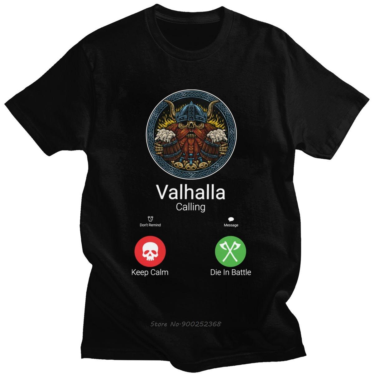 Funny Valhalla Is Calling Tshirt Men Cotton Handsome T-shirt O-neck Short Sleeves Viking Odin Tee Tops Harajuku 4XL
Funny Valhalla Is Calling Tshirt Men Cotton Handsome T-shirt O-neck Short Sleeves Viking Odin Tee Tops Harajuku 4XL