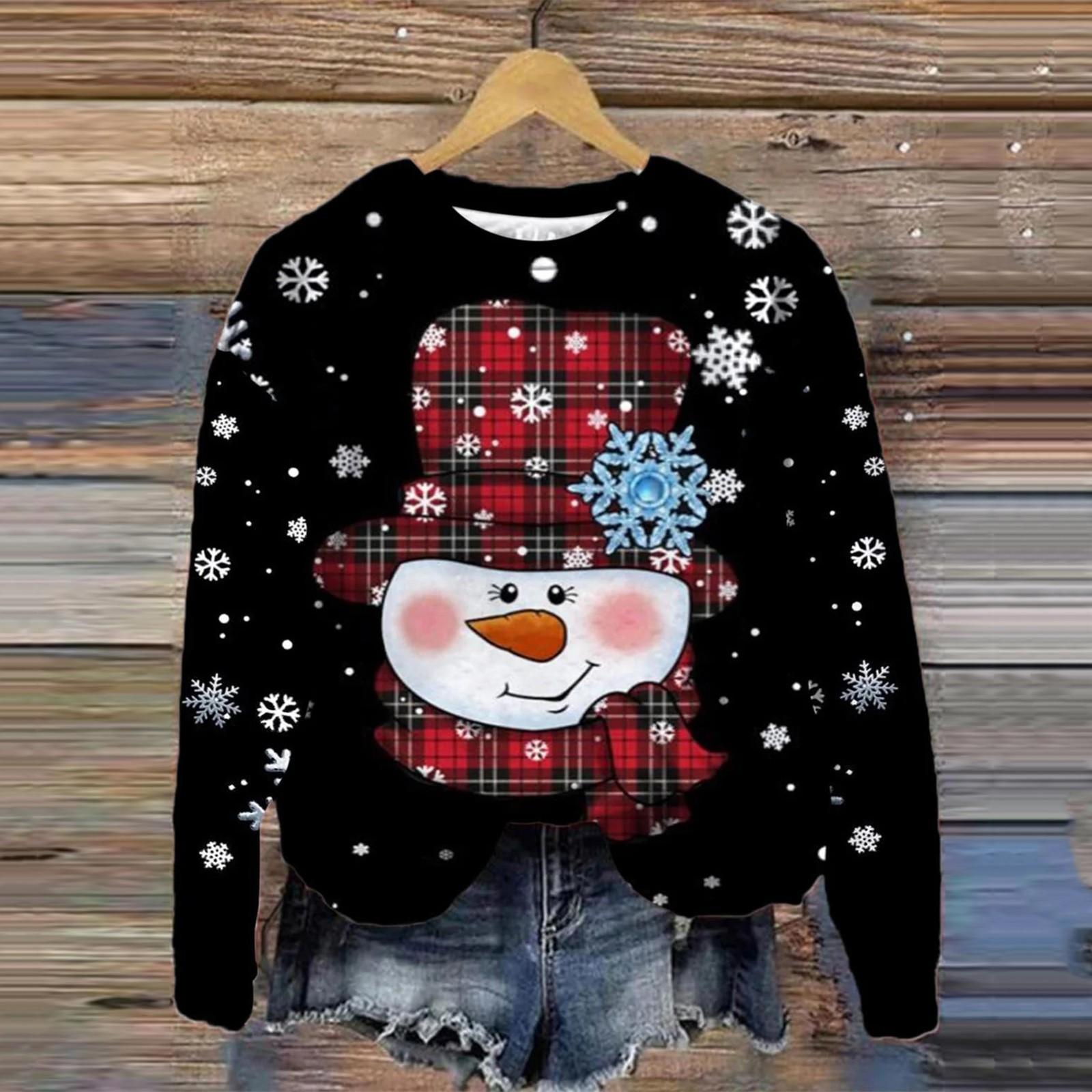 Толстовки с капюшоном для женщин, модная женская толстовка с рождественским принтом, флисовые рубашки с длинным рукавом, пуловеры, осенняя одежда Ropa De Mujer 8XL
Толстовки с капюшоном для женщин, модная женская толстовка с рождественским принтом, флисовые рубашки с длинным рукавом, пуловеры, осенняя одежда Ropa De Mujer 8XL