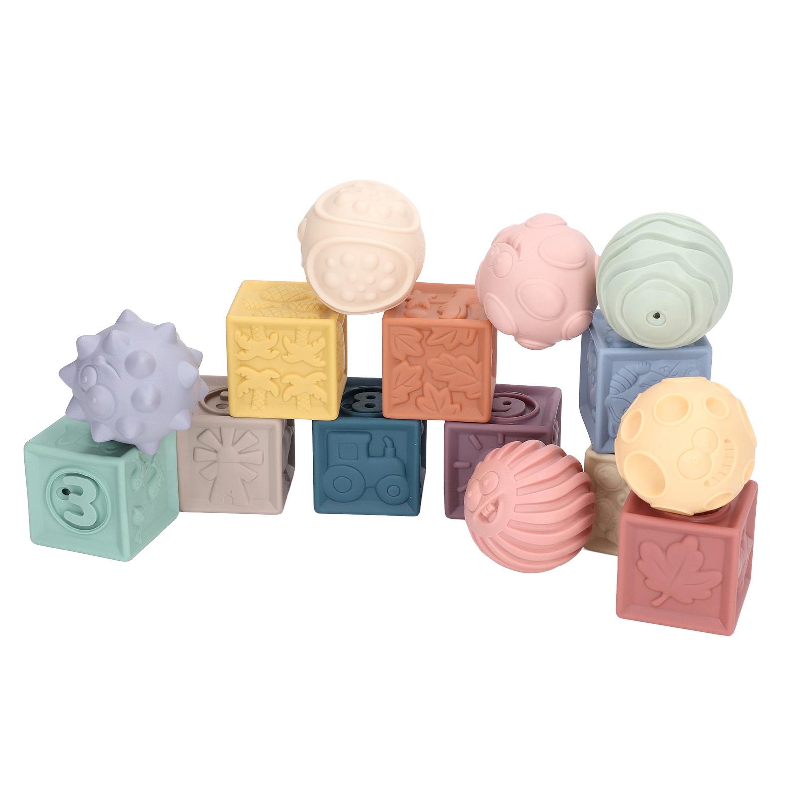 Soft Building Blocks Baby Sensory Silicone Educational Squeeze Stacking Blocks Square and Round
Soft Building Blocks Baby Sensory Silicone Educational Squeeze Stacking Blocks Square and Round