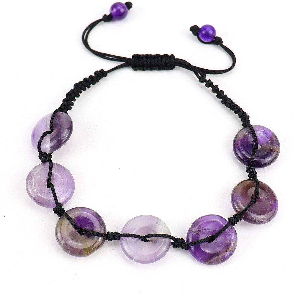 Hand-Woven Colorful Crystal Bracelet 1.5Cm Safety Buckle Stone Yoga Bracelet B64 pure natural аметист
Hand-Woven Colorful Crystal Bracelet 1.5Cm Safety Buckle Stone Yoga Bracelet B64 pure natural аметист