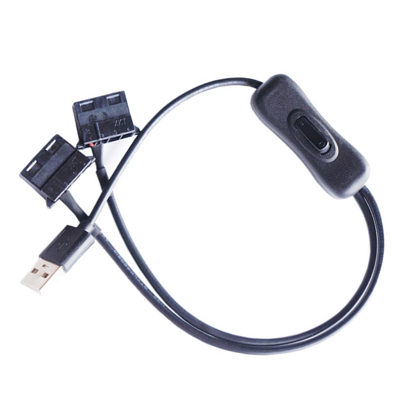 Computer Fan Power Supply Adapter, USB To 4Pin Connection Cord With 12V Output Wiring For Computer Case and CPU Fans
Computer Fan Power Supply Adapter, USB To 4Pin Connection Cord With 12V Output Wiring For Computer Case and CPU Fans