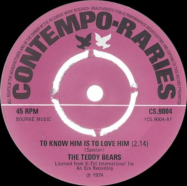 7inch Record TEDDY BEARS JEWEL AKENS To Know Him Is To Love Him The Bi CS9004 ContempoRaries 1974 UK Rock Used
7inch Record TEDDY BEARS JEWEL AKENS To Know Him Is To Love Him The Bi CS9004 ContempoRaries 1974 UK Rock Used