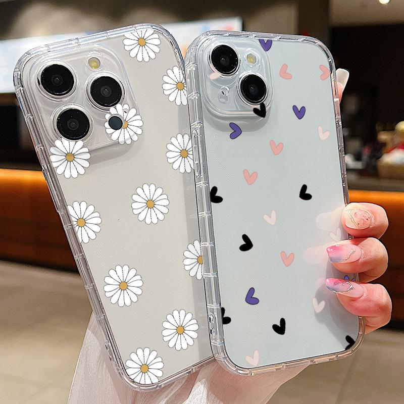Чехол для телефона Little Love Hearts с цветочным узором для iPhone 15 Pro Max 14 Pro 13 12 11 X XS 8 7, тонкий прозрачный противоударный глянцевый мягкий чехол из ТПУ iPhone 15
Чехол для телефона Little Love Hearts с цветочным узором для iPhone 15 Pro Max 14 Pro 13 12 11 X XS 8 7, тонкий прозрачный противоударный глянцевый мягкий чехол из ТПУ iPhone 15