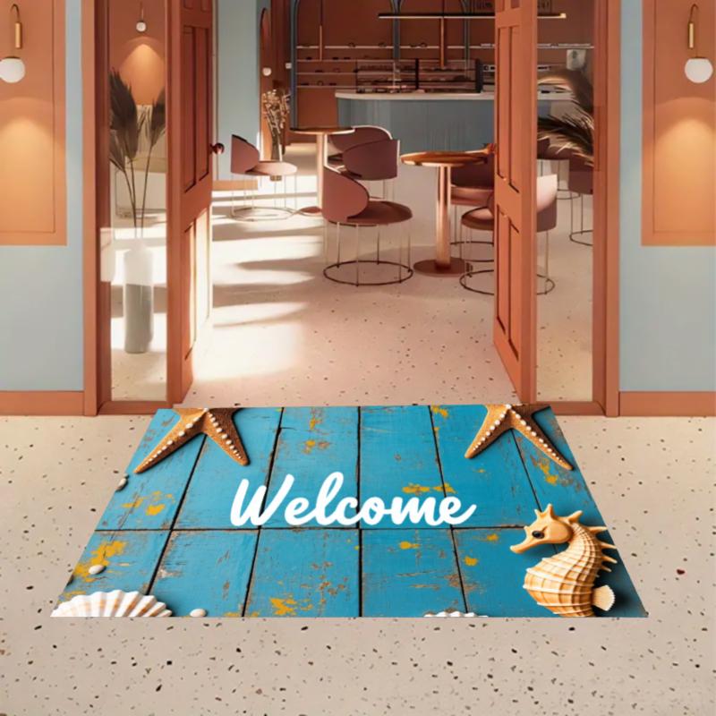 Welcome Ocean Rug Vintage Blue Wood Entryway Doormat Front Door Rugs Non Slip Soft Easy Clean Durable Coastal Decor Carpet 40X60cm
Welcome Ocean Rug Vintage Blue Wood Entryway Doormat Front Door Rugs Non Slip Soft Easy Clean Durable Coastal Decor Carpet 40X60cm