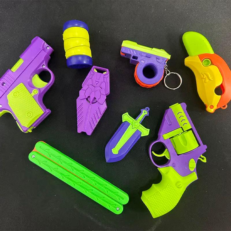 8 Pcs Fidgeting Plaything Gun, 1911 Stress Shot Plaything Gun Set For Adults & Kids, 3D Printed Peace Pistol Magnetic Fidget Slider Toy
8 Pcs Fidgeting Plaything Gun, 1911 Stress Shot Plaything Gun Set For Adults & Kids, 3D Printed Peace Pistol Magnetic Fidget Slider Toy