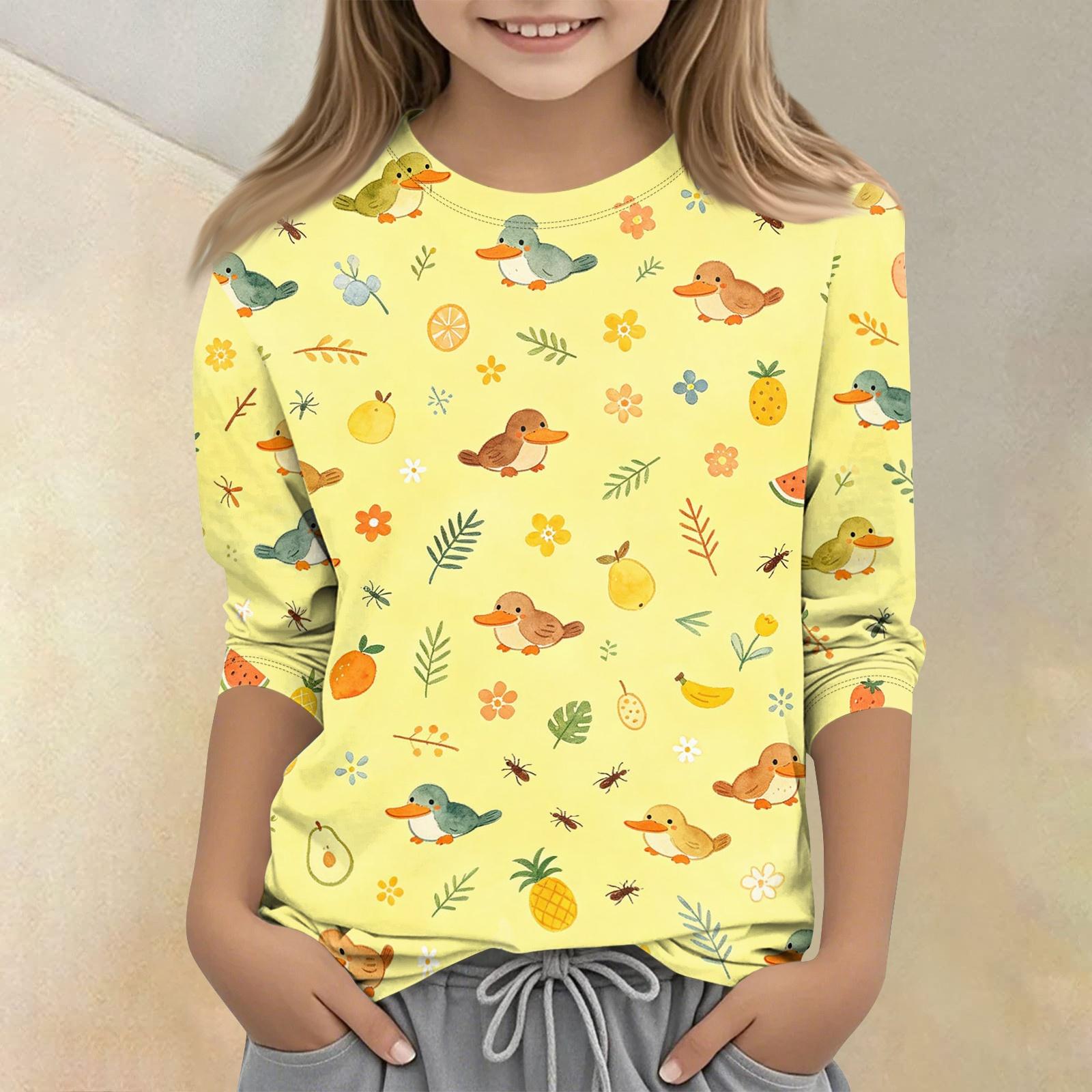 Kids Animal Print Crew Neck Three Quarter Sleeve Casual T Shirt Soft Fabric Comfortable Fit Lightweight Design for Everyday Wear 160 жовтий
Kids Animal Print Crew Neck Three Quarter Sleeve Casual T Shirt Soft Fabric Comfortable Fit Lightweight Design for Everyday Wear 160 жовтий