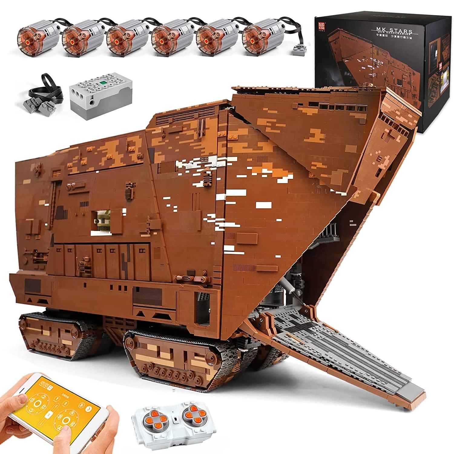 MOLD KING строительные блоки Звездный разрушитель MOC-12922 Cavegod UCS Sandcrawler модель сборные кирпичи детские игрушки рождественские подарки
MOLD KING строительные блоки Звездный разрушитель MOC-12922 Cavegod UCS Sandcrawler модель сборные кирпичи детские игрушки рождественские подарки