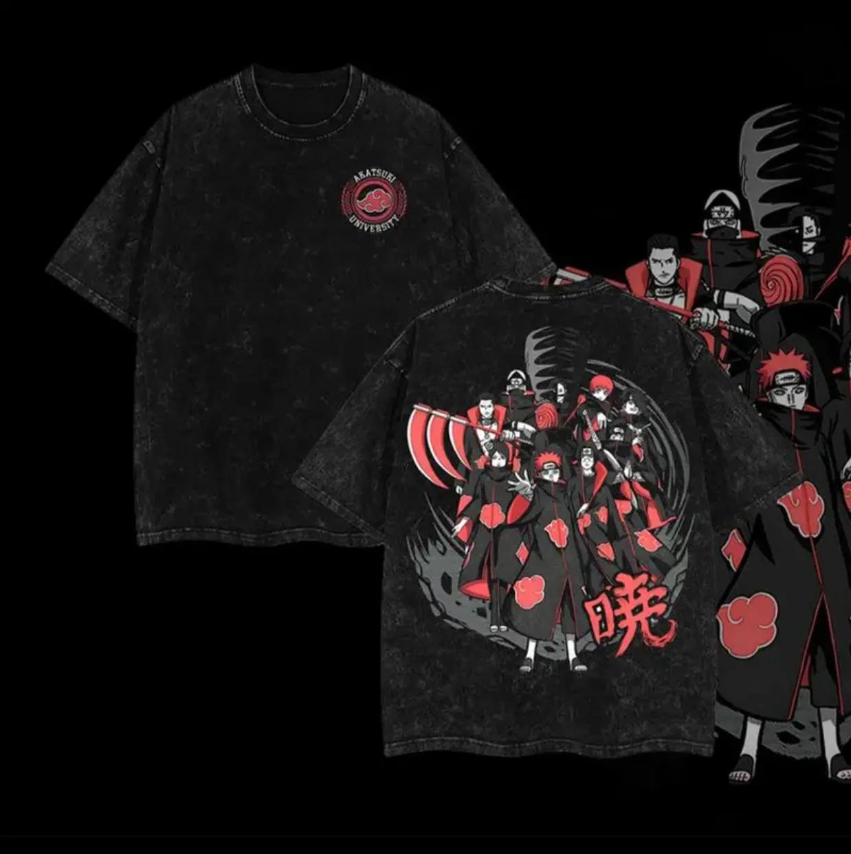 Akatsuki Members T-shirt Naruto Shippuden T Vintage Washed Oversized Retro Anime Harajuku Streetwear Manga Mens Graphic Clothing M
Akatsuki Members T-shirt Naruto Shippuden T Vintage Washed Oversized Retro Anime Harajuku Streetwear Manga Mens Graphic Clothing M