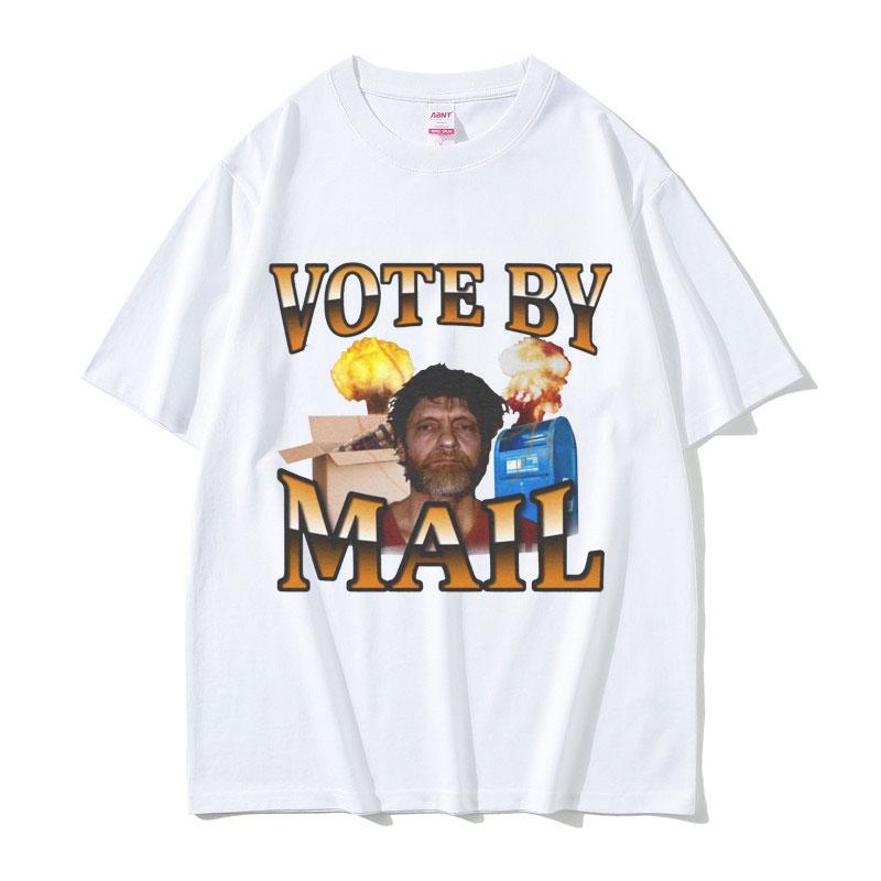 Vote By Mail Ted Kaczynski Graphic Print T Shirts Women Casual Vintage Short Sleeve T-shirt Hip Hop Summer T-shirt 3XL
Vote By Mail Ted Kaczynski Graphic Print T Shirts Women Casual Vintage Short Sleeve T-shirt Hip Hop Summer T-shirt 3XL