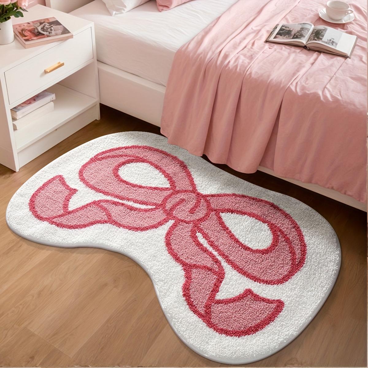 1pc Fluffy Bath Rug, Extra Soft Absorbent Bathroom Mat with Pink Bow Design, Non-Slip Comfortable Tufted Polyester TPR розовый
1pc Fluffy Bath Rug, Extra Soft Absorbent Bathroom Mat with Pink Bow Design, Non-Slip Comfortable Tufted Polyester TPR розовый
