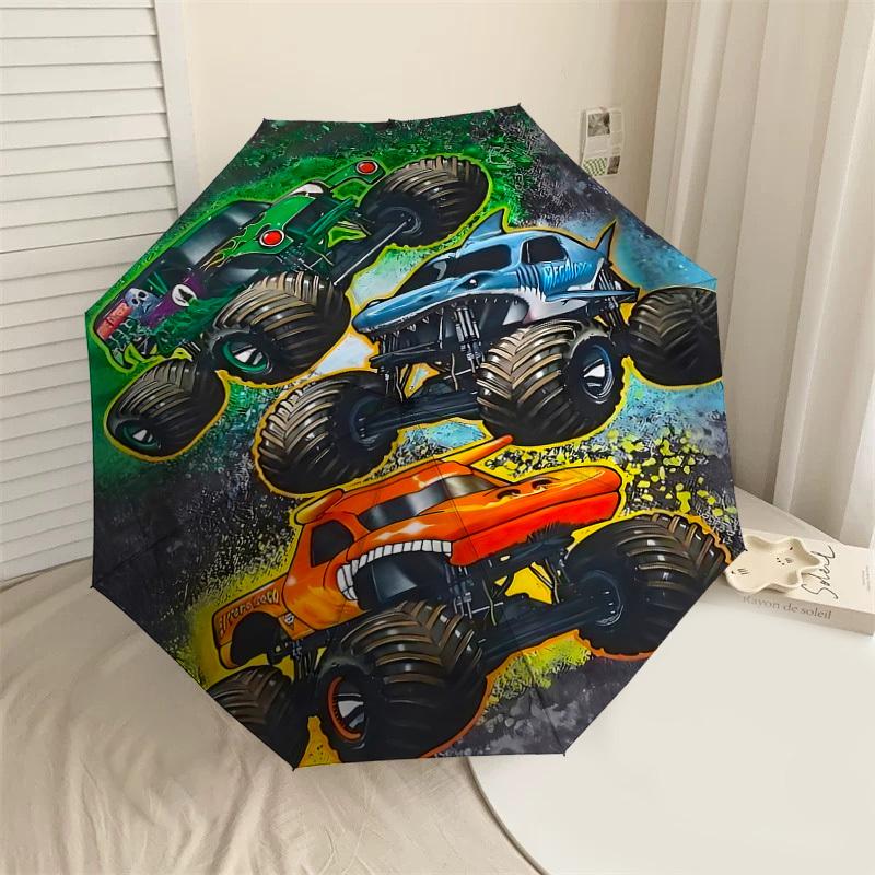 1PC monster trucks Umbrella-8-Rib Reinforced, Automatic Open, Lightweight & Durable, Cute Fashion Accessory for Outdoor-F2618
1PC monster trucks Umbrella-8-Rib Reinforced, Automatic Open, Lightweight & Durable, Cute Fashion Accessory for Outdoor-F2618