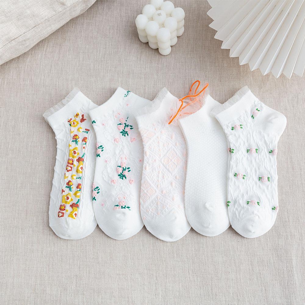 Summer Breathable Invisible Shallow Mouth Cotton Cute Short Socks Flowers Socks Hosiery Boat Socks
Summer Breathable Invisible Shallow Mouth Cotton Cute Short Socks Flowers Socks Hosiery Boat Socks
