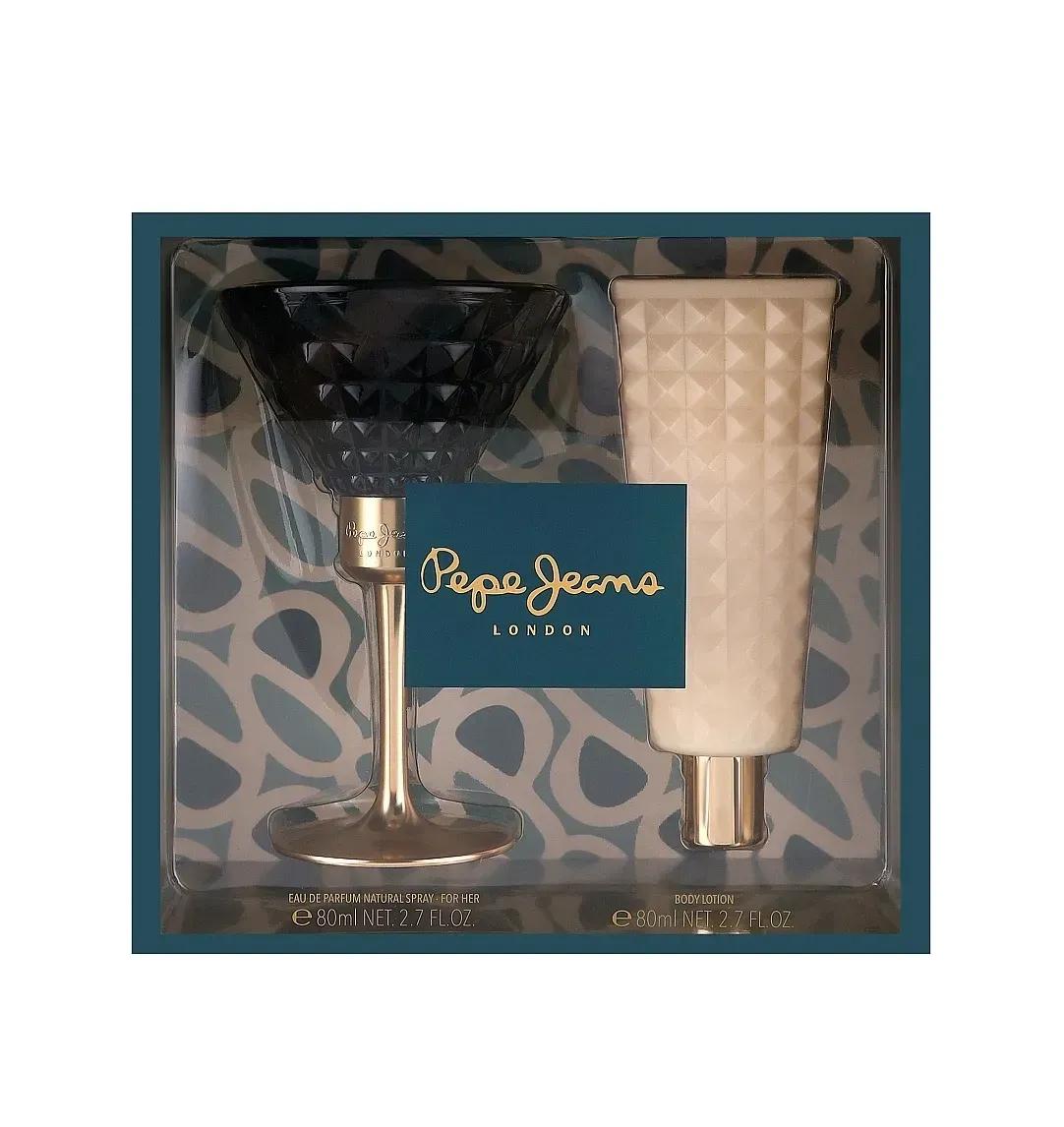 Perfumed set Perfumed water for women CELEBRATE 80 ml + Body lotion 80 ml Pepe Jeans
Perfumed set Perfumed water for women CELEBRATE 80 ml + Body lotion 80 ml Pepe Jeans