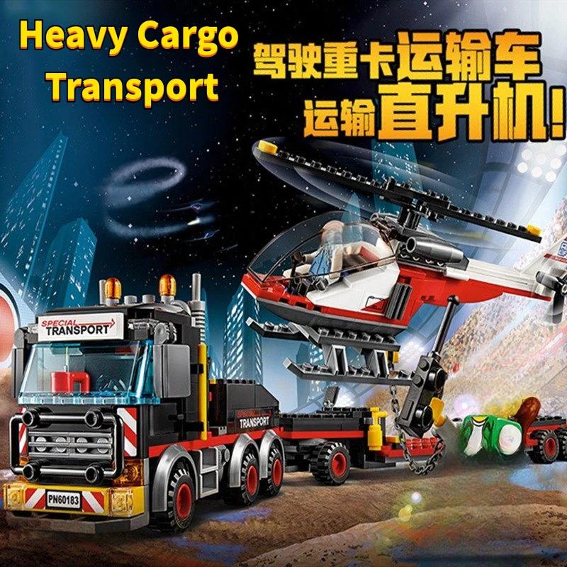 City Series Serie 60183 Heavy Cargo Transport Vehicles Building Block Set Helicopter Trailer Tow Truck Assemble Brick Toy Gift Present For Kid Boy no box
City Series Serie 60183 Heavy Cargo Transport Vehicles Building Block Set Helicopter Trailer Tow Truck Assemble Brick Toy Gift Present For Kid Boy no box