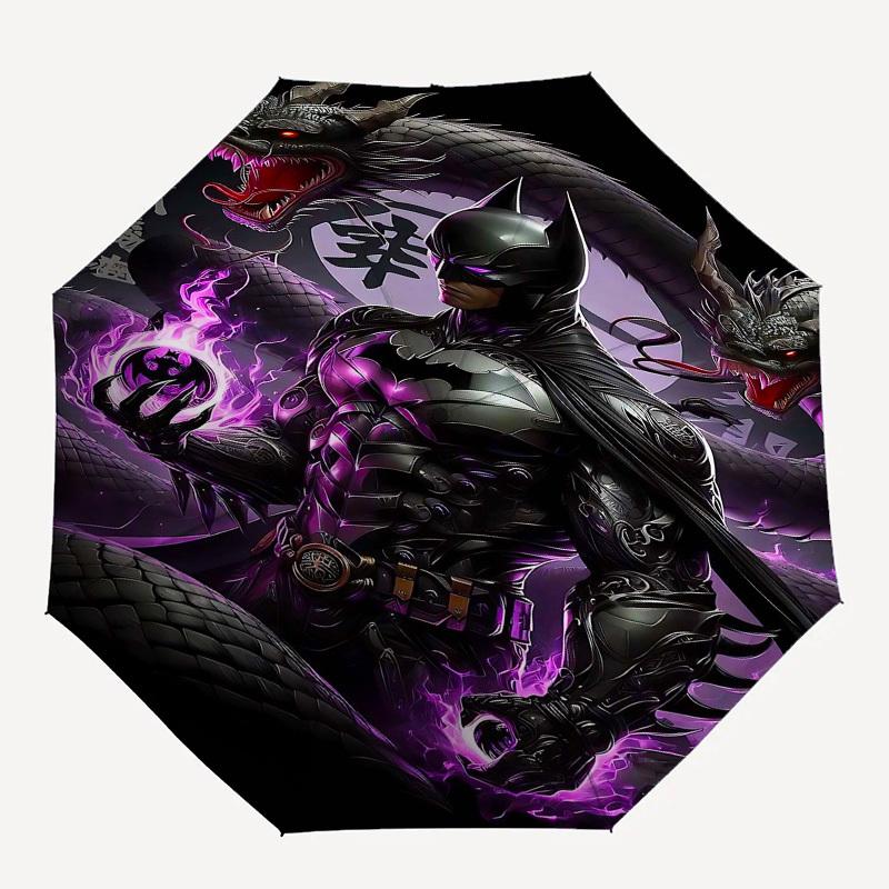1pc Batman Dragon Automatic Folding Umbrella - Compact 8-Rib Design, Durable Plastic & Iron1249L
1pc Batman Dragon Automatic Folding Umbrella - Compact 8-Rib Design, Durable Plastic & Iron1249L
