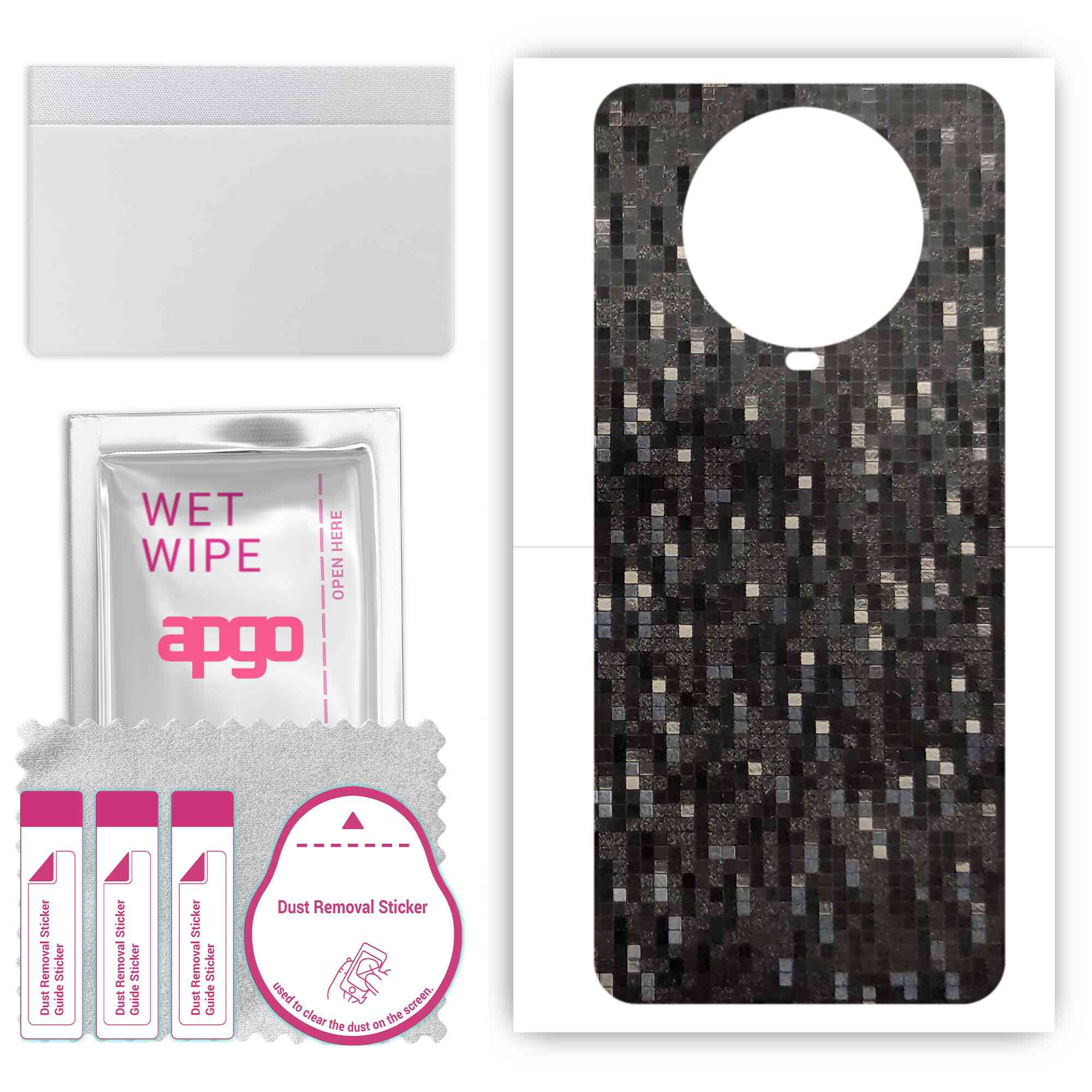 apgo Protective Skin Sticker for the back compatible with Xiaomi Poco X2, Wrap Film, Foil, Vinyl - Pattern Carbon Black Pixel
apgo Protective Skin Sticker for the back compatible with Xiaomi Poco X2, Wrap Film, Foil, Vinyl - Pattern Carbon Black Pixel