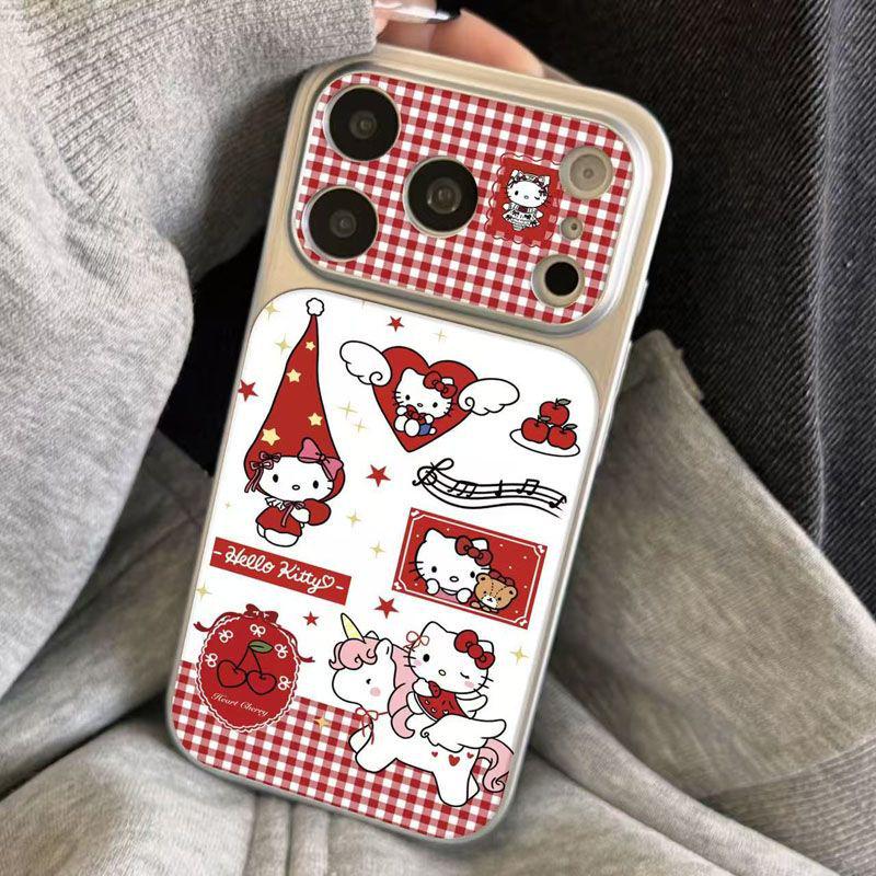 Plaid KT Full-Coverage Phone Case for Apple 17 Pro Max: Large Window, Silver Frame, Corning Shell, Compatible with Models 12-16. iPhone 15 Plus
Plaid KT Full-Coverage Phone Case for Apple 17 Pro Max: Large Window, Silver Frame, Corning Shell, Compatible with Models 12-16. iPhone 15 Plus