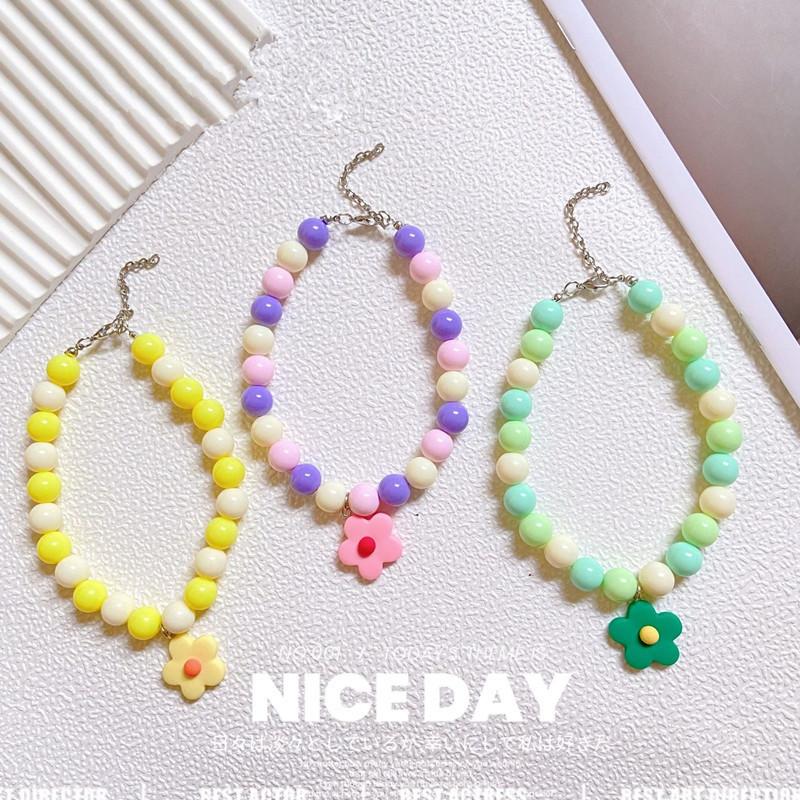 Pet Beads Chain Dog Cat Necklace Collar with Flower Pendant Adjustable Fashion Jewelry Accessories for Small Dogs Puppy S 20cm -25cm
Pet Beads Chain Dog Cat Necklace Collar with Flower Pendant Adjustable Fashion Jewelry Accessories for Small Dogs Puppy S 20cm -25cm