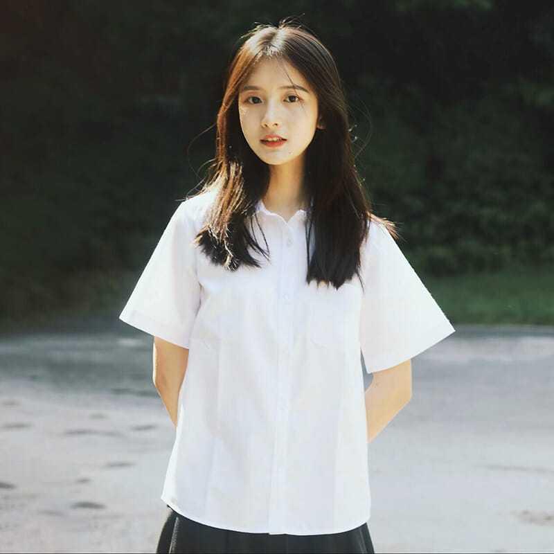 Women s Loose Short Sleeve White Stand Collar Shirt - Versatile Summer College Style JK Uniform Top Extra Large
Women s Loose Short Sleeve White Stand Collar Shirt - Versatile Summer College Style JK Uniform Top Extra Large
