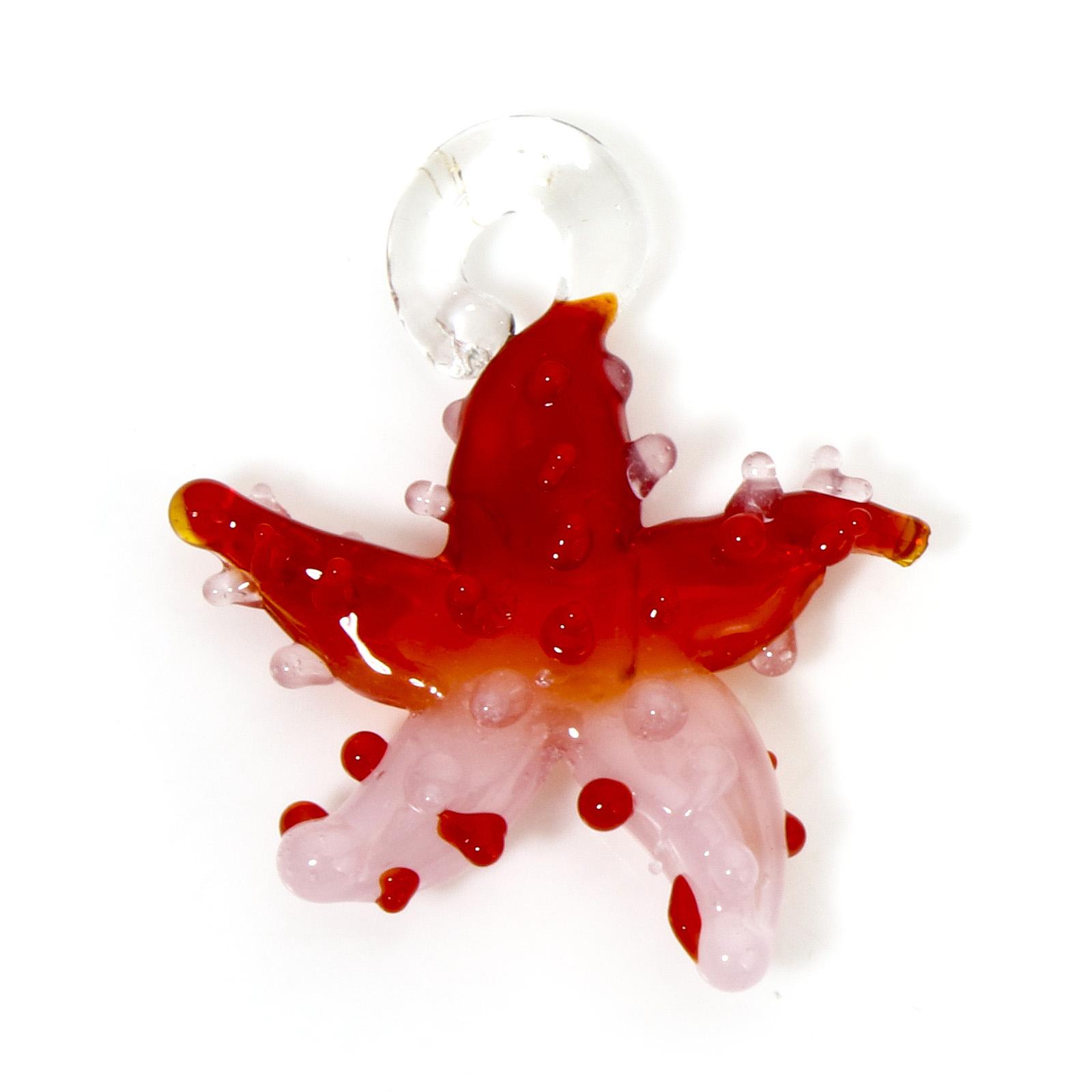 2 PCs 3D Starfish Lampwork Glass Dual color Ocean Jewelry Charm Pendants For DIY Necklace Making Ornaments Aquarium Decoration
2 PCs 3D Starfish Lampwork Glass Dual color Ocean Jewelry Charm Pendants For DIY Necklace Making Ornaments Aquarium Decoration