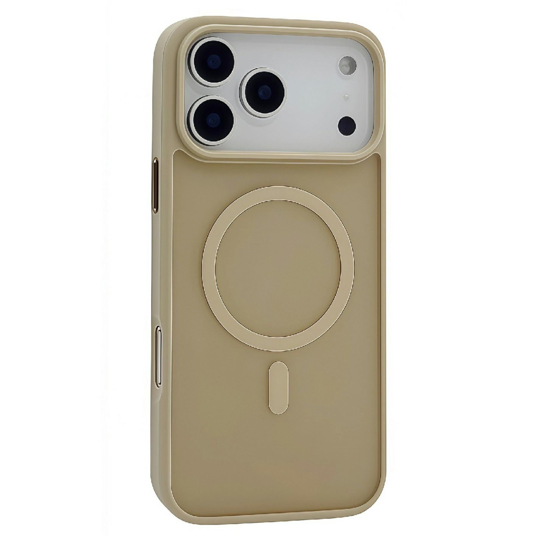 For iPhone 17 Pro Max Magnetic Case Skin Touch TPU Acrylic Phone Back Cover Desert Gold
For iPhone 17 Pro Max Magnetic Case Skin Touch TPU Acrylic Phone Back Cover Desert Gold