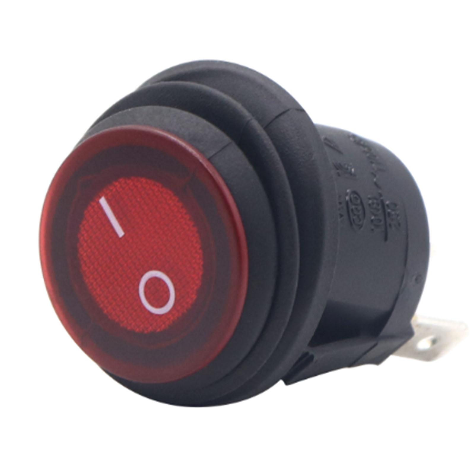 Round Rocker Switch 12VDC 3 Pin ON Off Toggle with Lid Red Light 20MM for Car Auto Boat Trucks 10Pcs
Round Rocker Switch 12VDC 3 Pin ON Off Toggle with Lid Red Light 20MM for Car Auto Boat Trucks 10Pcs