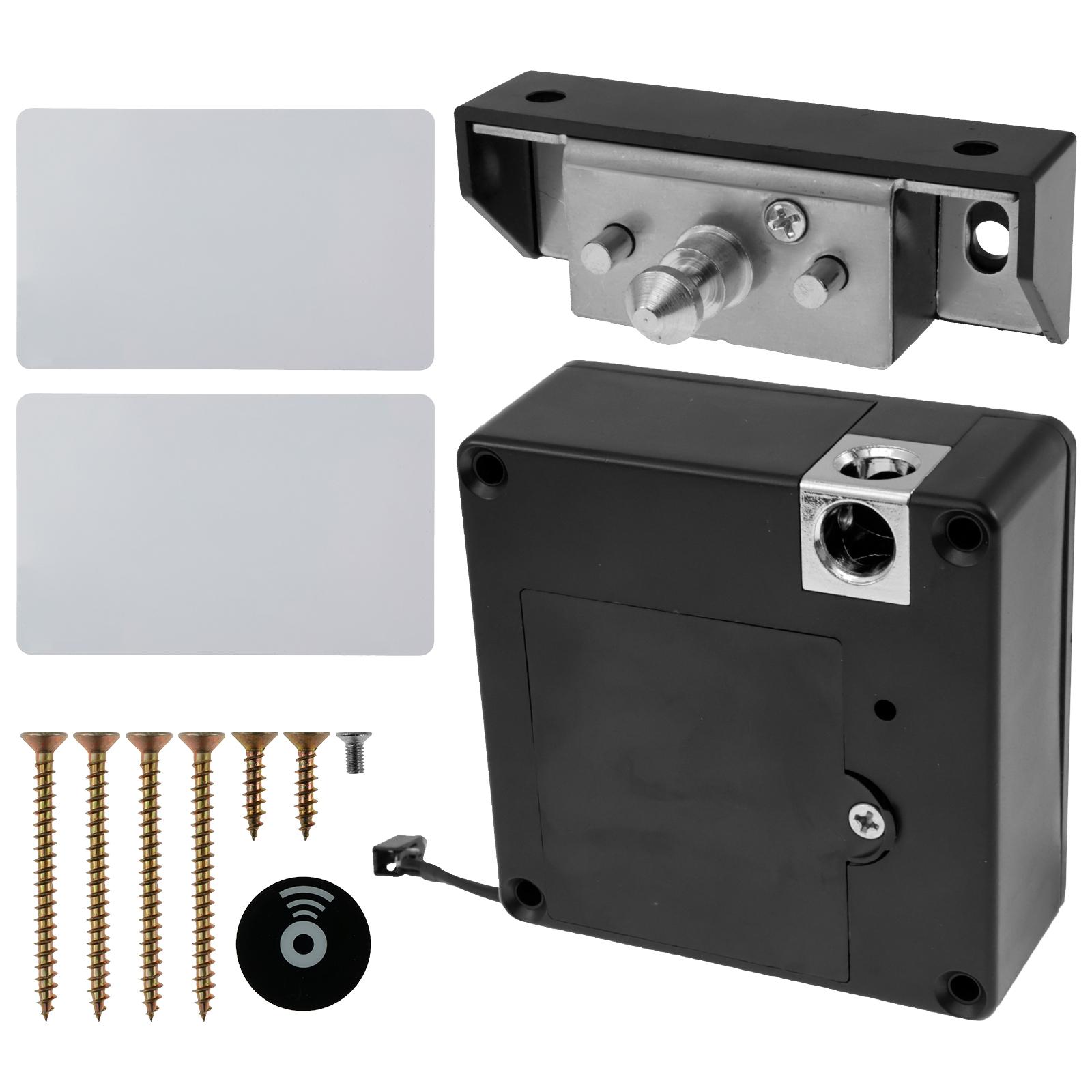 Скрытый шкафный замок RFID Интеллектуальный электронный замок без ключа с 2 картами Программируемый RFID-замок безопасности для ящиков для документов для дома чёрный
Скрытый шкафный замок RFID Интеллектуальный электронный замок без ключа с 2 картами Программируемый RFID-замок безопасности для ящиков для документов для дома чёрный