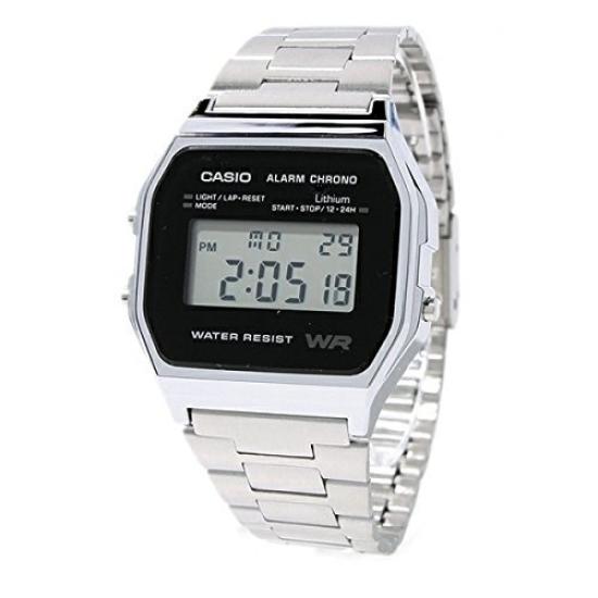 A158WEA-1JF Standard Digital SilverBlack 
A158WEA-1JF Standard Digital SilverBlack