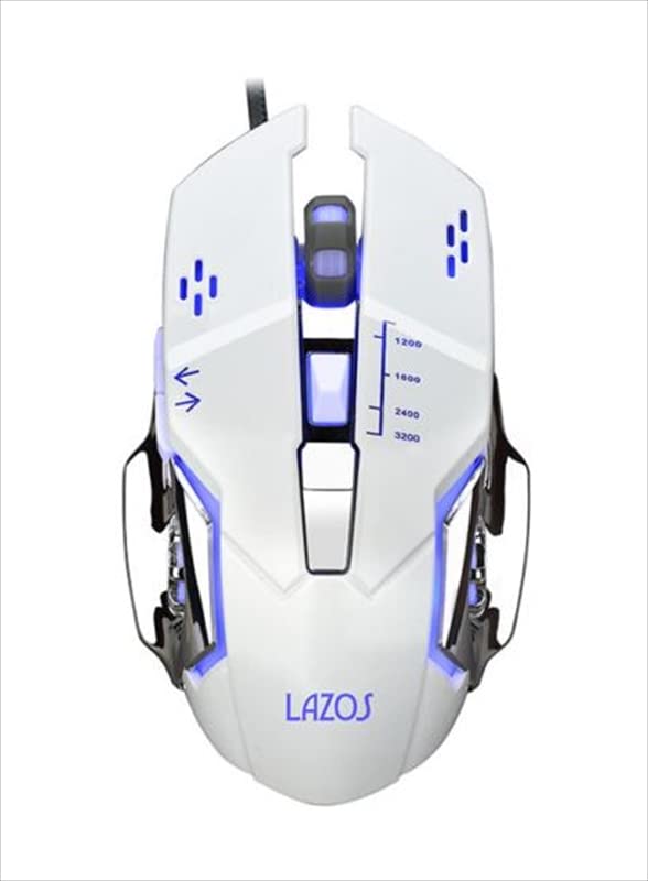 Lazos Gaming Mouse Optical USB Wired L-MSG6-W білий
Lazos Gaming Mouse Optical USB Wired L-MSG6-W білий