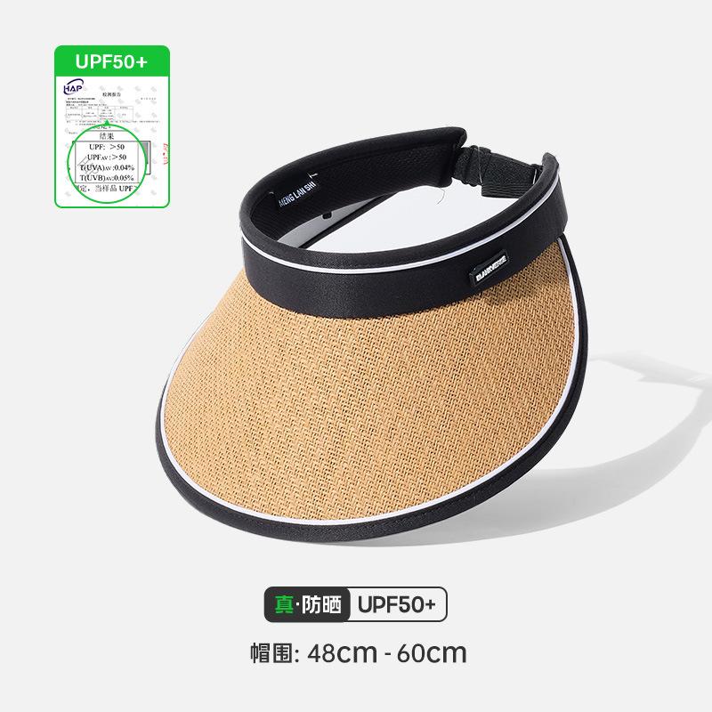 Летняя шляпа от солнца с широкими полями, шляпа от солнца с открытым верхом, женская шляпа от солнца с защитой от УФ-лучей, регулируемая шляпа от солнца One Size - 14cm Large Brim
Летняя шляпа от солнца с широкими полями, шляпа от солнца с открытым верхом, женская шляпа от солнца с защитой от УФ-лучей, регулируемая шляпа от солнца One Size - 14cm Large Brim