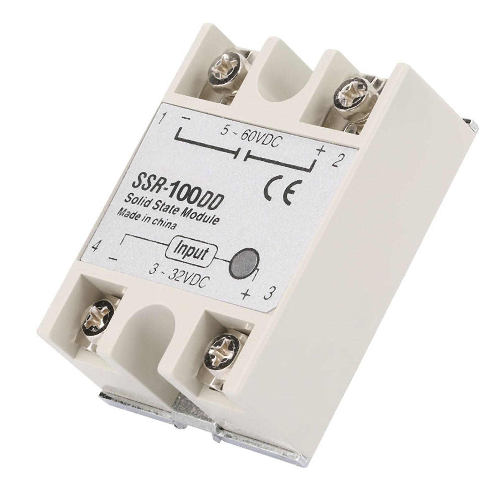 SSR-100DD Solid State Relay Module SSR DC Control DC Input 3-32V DC 100DD
SSR-100DD Solid State Relay Module SSR DC Control DC Input 3-32V DC 100DD