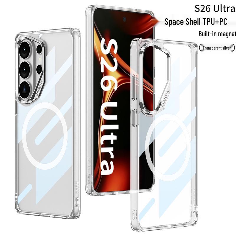 Samsung S26 Ultra Phone Case - Transparent Magnetic Wireless Charging with Rotating Bracket SM-S26Ultra
Samsung S26 Ultra Phone Case - Transparent Magnetic Wireless Charging with Rotating Bracket SM-S26Ultra