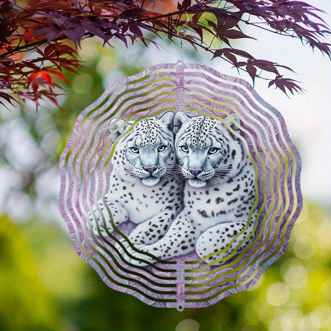 10 Inch Hanging Wind Chime Snow Leopard Pattern Outdoor Elegant Design 360 Rotating Hook Courtyard Balcony Decor No Batteries Dynamic Art Gift 01A
10 Inch Hanging Wind Chime Snow Leopard Pattern Outdoor Elegant Design 360 Rotating Hook Courtyard Balcony Decor No Batteries Dynamic Art Gift 01A