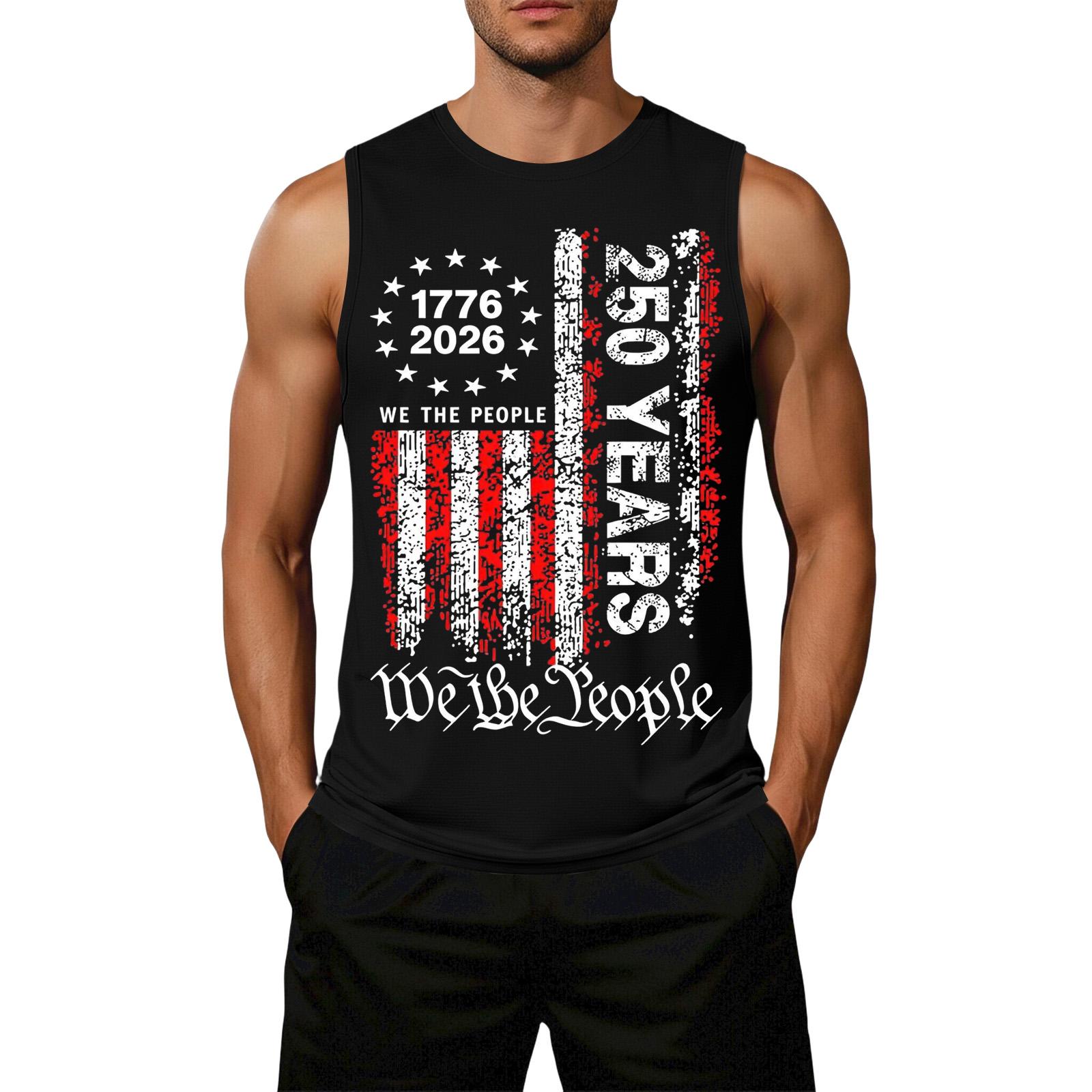 Men s Loose Fit Casual Sleeveless Top Flag Print Graphic Design Comfortable Summer Shirt Lightweight Breathable Fabric XXXXXL чорний
Men s Loose Fit Casual Sleeveless Top Flag Print Graphic Design Comfortable Summer Shirt Lightweight Breathable Fabric XXXXXL чорний
