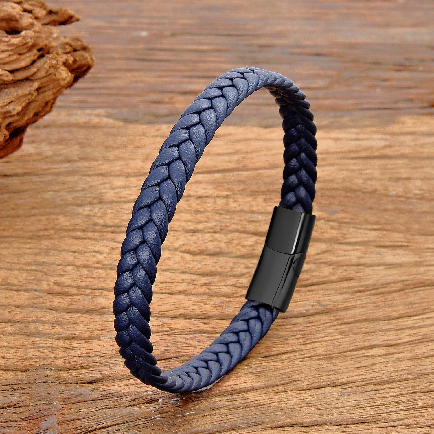 Простий Класичний Браслет з Нержавіючої Сталі для Жінок Чоловіків Справжні Плетені Шкіряні Браслети Спеціальна Вечірка Подарунок для Пари 23cm
Простий Класичний Браслет з Нержавіючої Сталі для Жінок Чоловіків Справжні Плетені Шкіряні Браслети Спеціальна Вечірка Подарунок для Пари 23cm