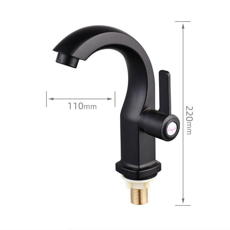 Kitchen Faucet Moon-curved Basin Single Hole Single Cold Water Faucet Universal Interface Bathroom Hotel Basin Faucet чёрный
Kitchen Faucet Moon-curved Basin Single Hole Single Cold Water Faucet Universal Interface Bathroom Hotel Basin Faucet чёрный
