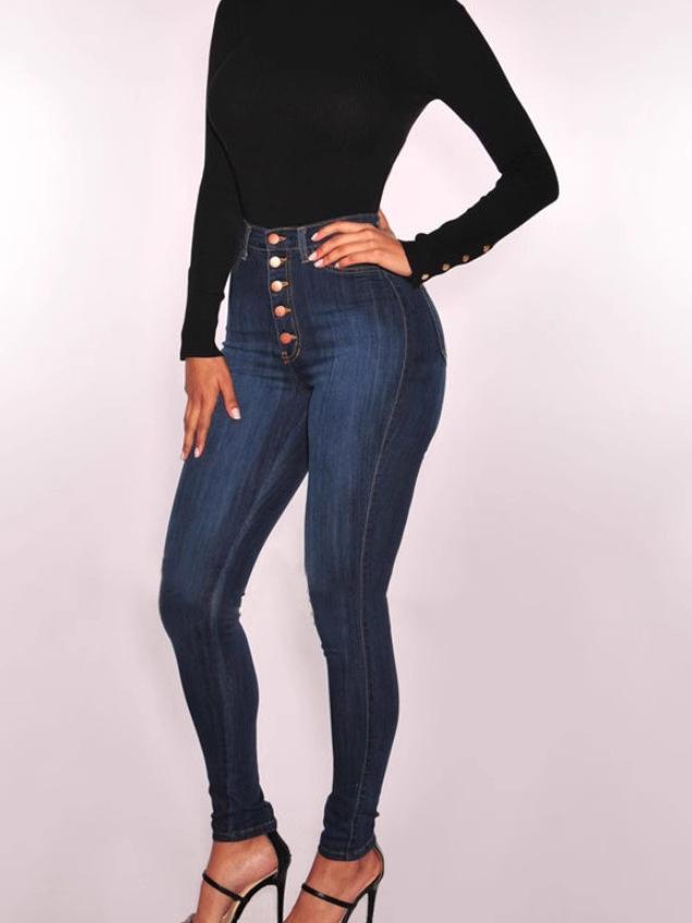 Women s High-Waisted Cross-Buckle Skinny Jeans XL темно-синього кольору
Women s High-Waisted Cross-Buckle Skinny Jeans XL темно-синього кольору