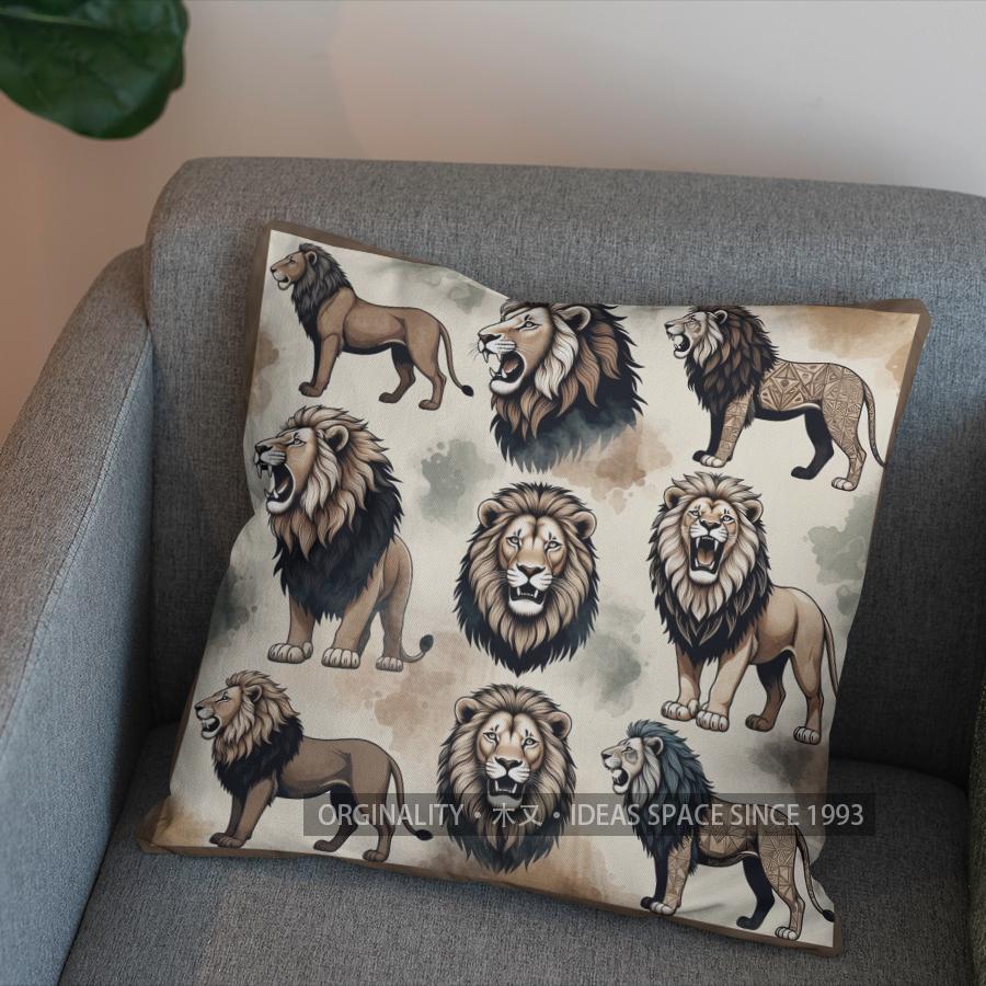 2D Lion-Patterned Cushion Covers for Stylish Decor Pattern Cushion Cover Suitable for Sofa Bedroom Car Pillow Cover 40x40cm
2D Lion-Patterned Cushion Covers for Stylish Decor Pattern Cushion Cover Suitable for Sofa Bedroom Car Pillow Cover 40x40cm