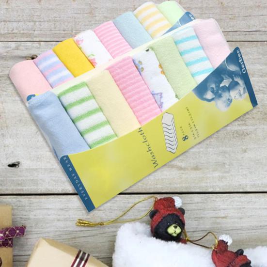 8Pcs Excellent Mini Towel Soft Anti-fade Colorful Infant Mini Square Towel Supplies for Kid
8Pcs Excellent Mini Towel Soft Anti-fade Colorful Infant Mini Square Towel Supplies for Kid