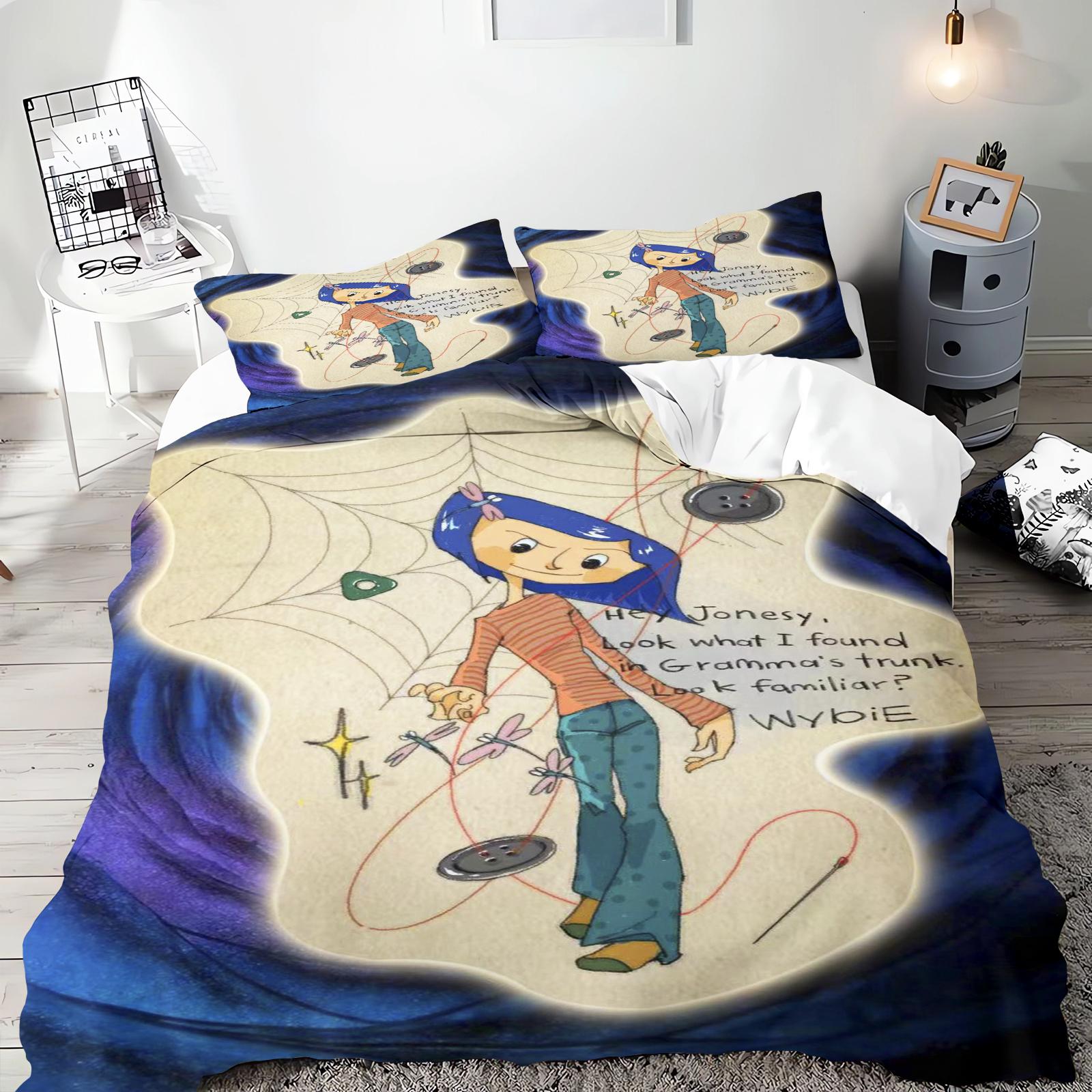 Coraline Duvet Cover Miles Bedding Set Teen Bedroom 100% Polyester Decor Ultra Soft Comfortable Children Room New Various Size 135x200cm
Coraline Duvet Cover Miles Bedding Set Teen Bedroom 100% Polyester Decor Ultra Soft Comfortable Children Room New Various Size 135x200cm