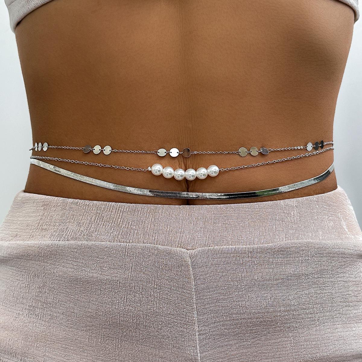 Three-layer metal wind versatile waist chain WAIST CHAIN sexy imitation pearl body chain
Three-layer metal wind versatile waist chain WAIST CHAIN sexy imitation pearl body chain